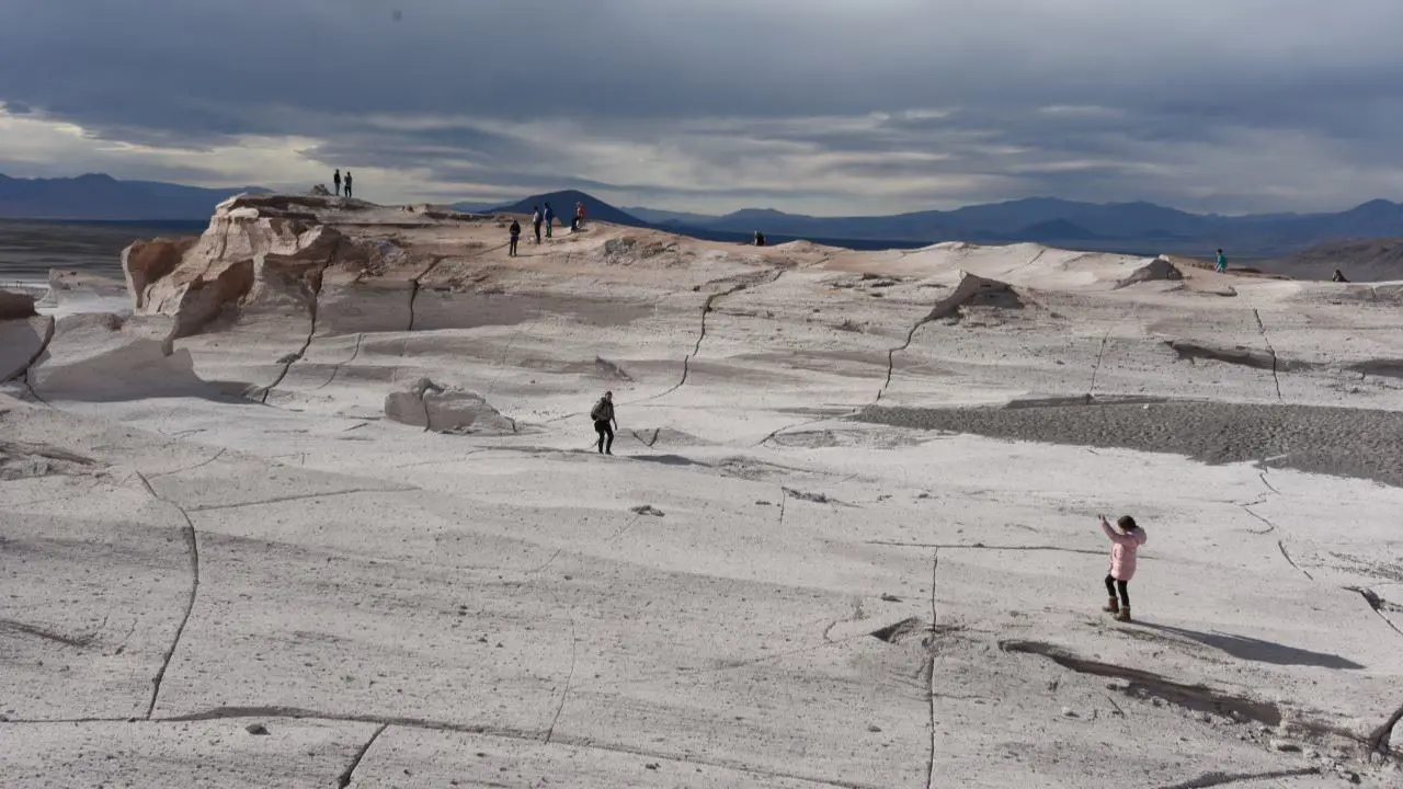 Campo de piedra pomez en Catamarca provincia